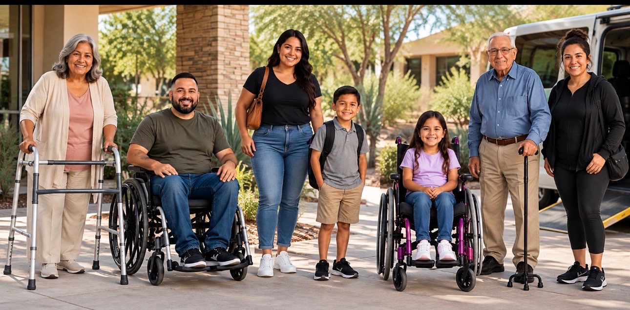 Adults, children, seniors, and passengers with mobility needs
